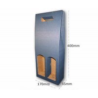 Bottle Box Double Navy Blue WMBB-CHA2-NB